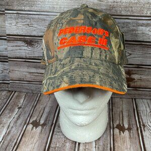 PEDERSON'S CASE IH Mossy Oak Ag Men's OS Camo Strapback Embroidered Cap Hat NWT